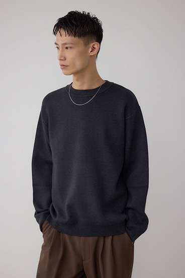 裏シャギーボアニットトップス 詳細画像