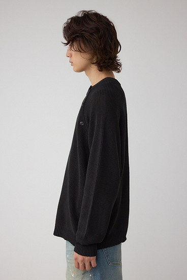 ショルダーボタンニットトップス 詳細画像