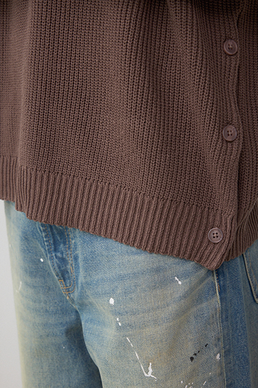 ショルダーボタンニットトップス 詳細画像