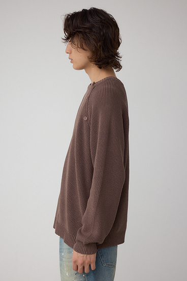 ショルダーボタンニットトップス 詳細画像