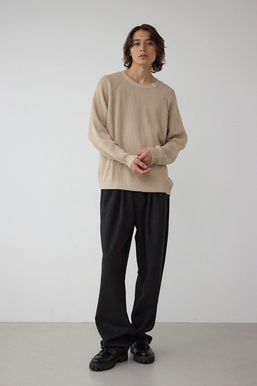 ショルダーボタンニットトップス 詳細画像