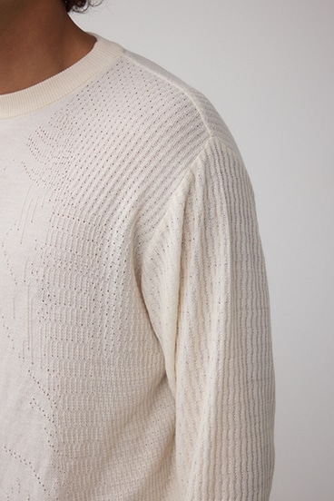 シャドーウィーブニット 詳細画像