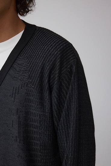 シャドーウィーブニットカーディガン 詳細画像