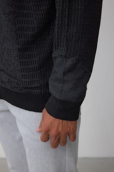 シャドーウィーブニットカーディガン 詳細画像