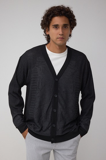 シャドーウィーブニットカーディガン 詳細画像