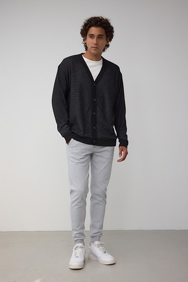 シャドーウィーブニットカーディガン 詳細画像