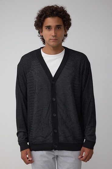 シャドーウィーブニットカーディガン 詳細画像