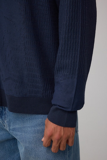 シャドーウィーブニットカーディガン 詳細画像