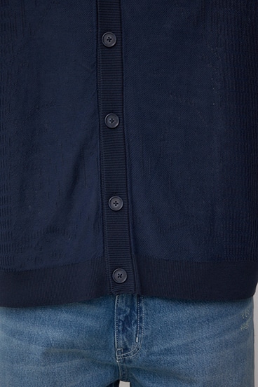 シャドーウィーブニットカーディガン 詳細画像