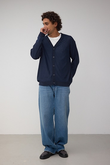 シャドーウィーブニットカーディガン 詳細画像