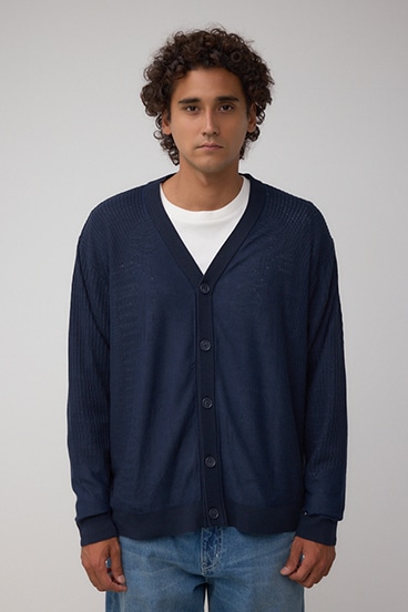 シャドーウィーブニットカーディガン 詳細画像