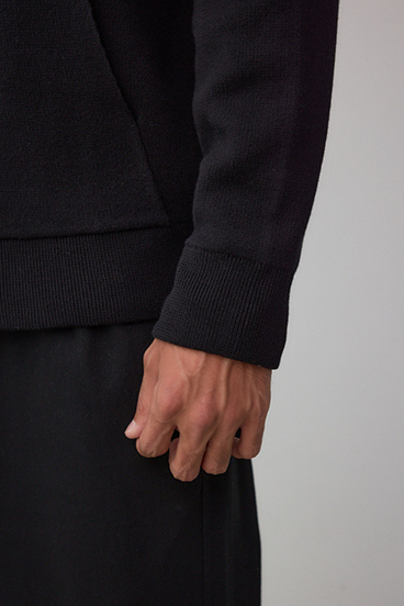 ニットジップアップパーカー 詳細画像