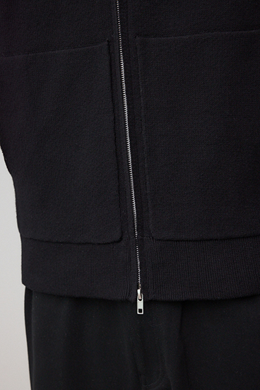 ニットジップアップパーカー 詳細画像