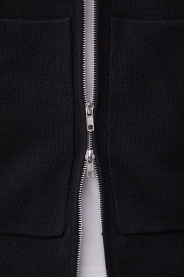 ニットジップアップパーカー 詳細画像