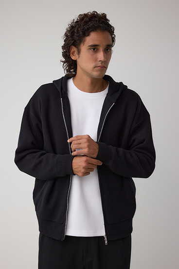 ニットジップアップパーカー 詳細画像