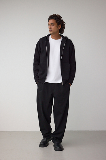 ニットジップアップパーカー 詳細画像