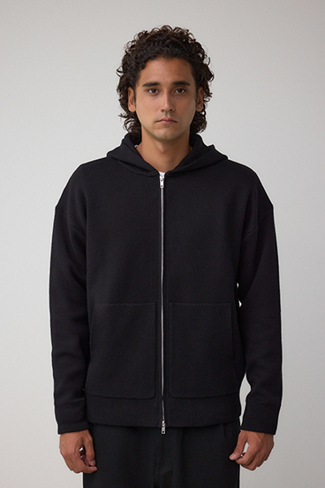 ニットジップアップパーカー 詳細画像