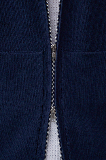 ニットジップアップパーカー 詳細画像