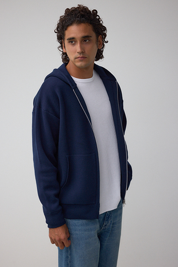 ニットジップアップパーカー 詳細画像