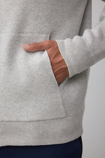 ニットジップアップパーカー 詳細画像