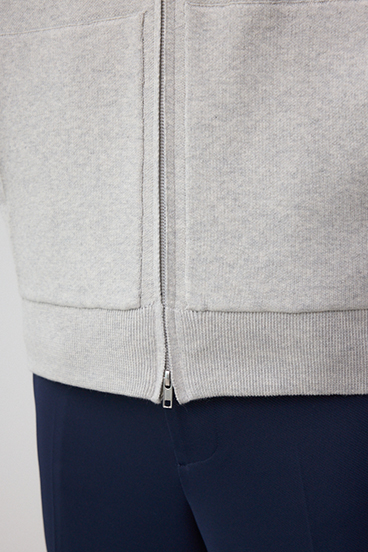 ニットジップアップパーカー 詳細画像
