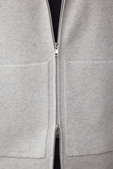 ニットジップアップパーカー 詳細画像