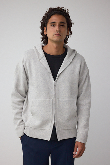 ニットジップアップパーカー 詳細画像