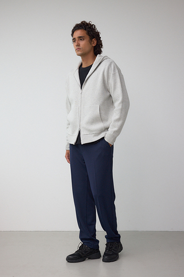 ニットジップアップパーカー 詳細画像