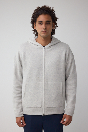 ニットジップアップパーカー 詳細画像