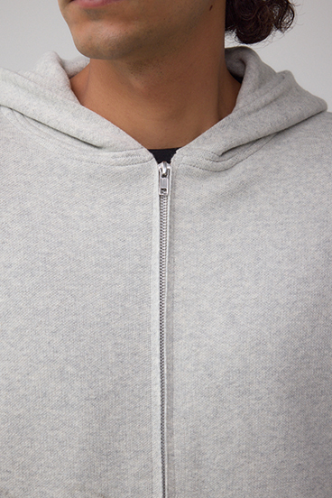 ニットジップアップパーカー 詳細画像