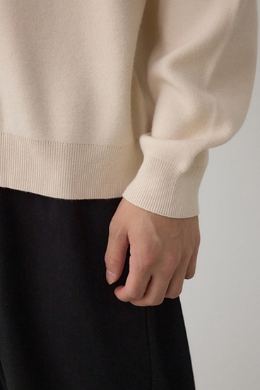 スムースニットVネックトップス 詳細画像