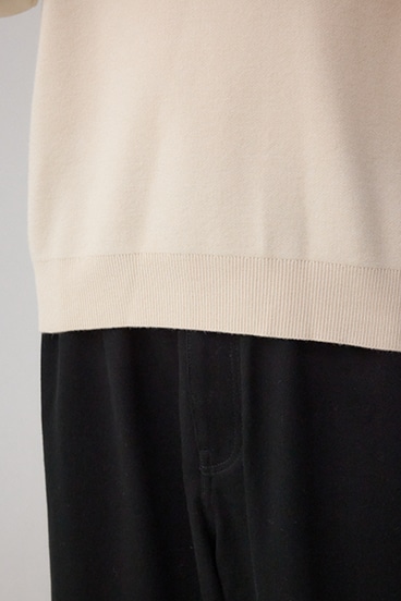 スムースニットVネックトップス 詳細画像