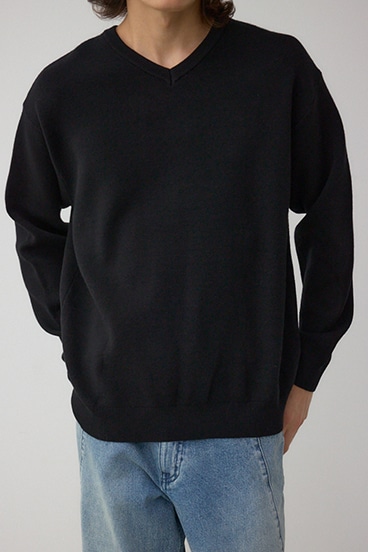 スムースニットVネックトップス