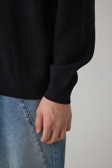 スムースニットVネックトップス 詳細画像