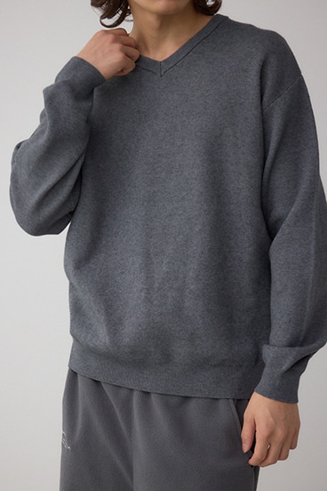 スムースニットVネックトップス