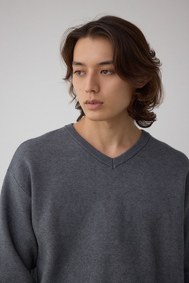 スムースニットVネックトップス