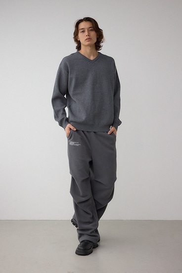 スムースニットVネックトップス 詳細画像