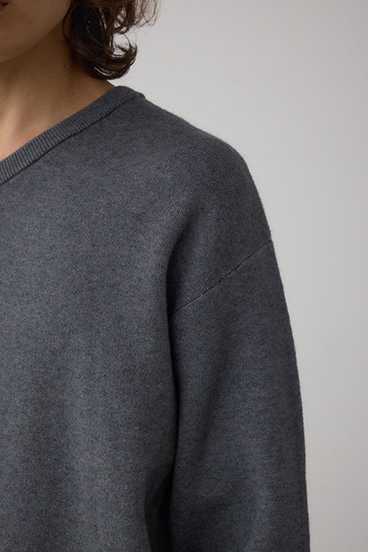 スムースニットVネックトップス 詳細画像