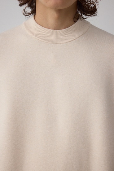 スムースニットモックネックトップス 詳細画像