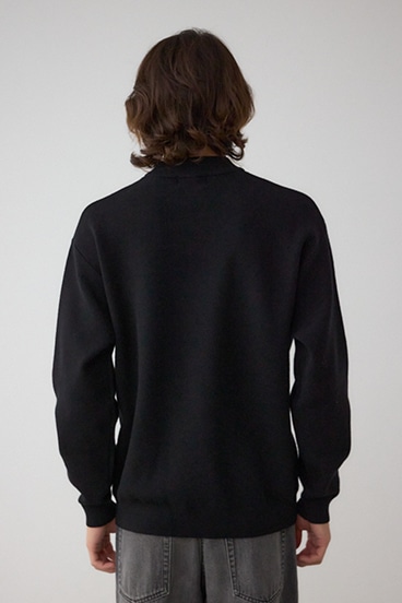 スムースニットモックネックトップス 詳細画像