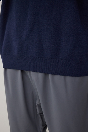 スムースニットモックネックトップス 詳細画像