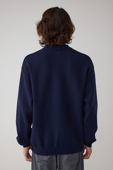 スムースニットモックネックトップス 詳細画像