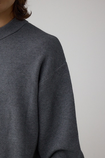 スムースニットモックネックトップス 詳細画像