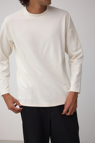 スリーブポケット長袖トップス