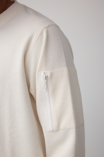 スリーブポケット長袖トップス 詳細画像