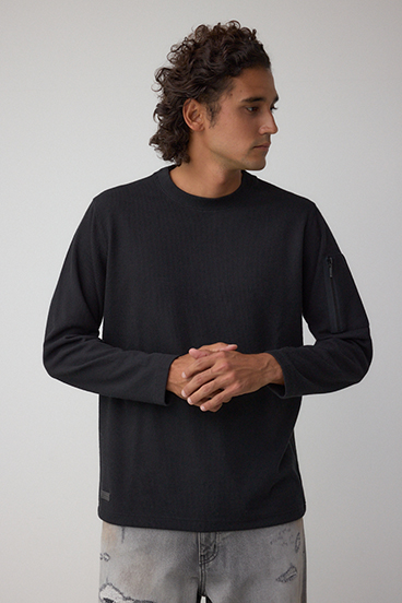 スリーブポケット長袖トップス 詳細画像