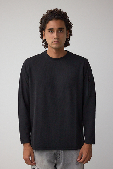 スリーブポケット長袖トップス 詳細画像