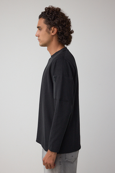 スリーブポケット長袖トップス 詳細画像