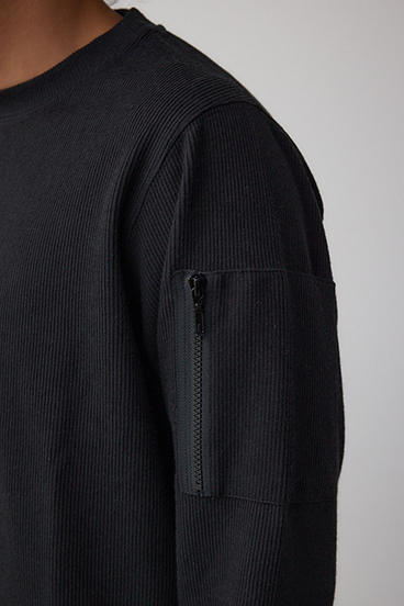 スリーブポケット長袖トップス 詳細画像