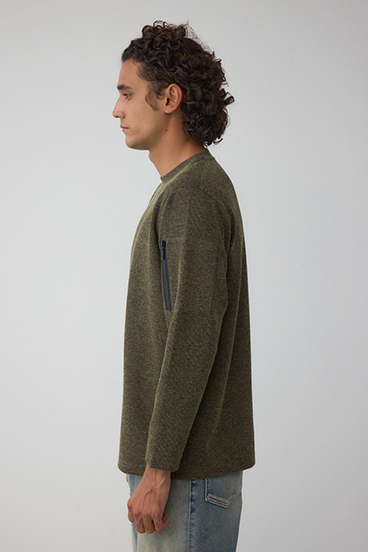 スリーブポケット長袖トップス 詳細画像